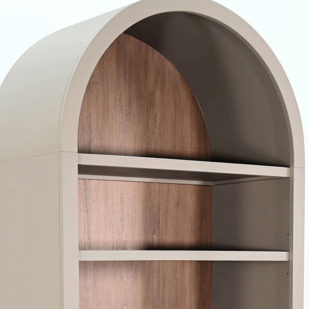 Sunny Designs Arched Display Cabinet with Doors. Picture 2