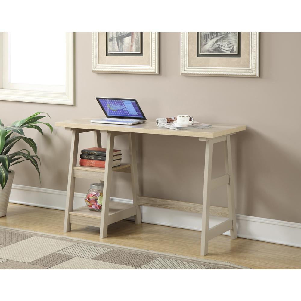 Designs2Go Trestle Desk with Shelves. Picture 3