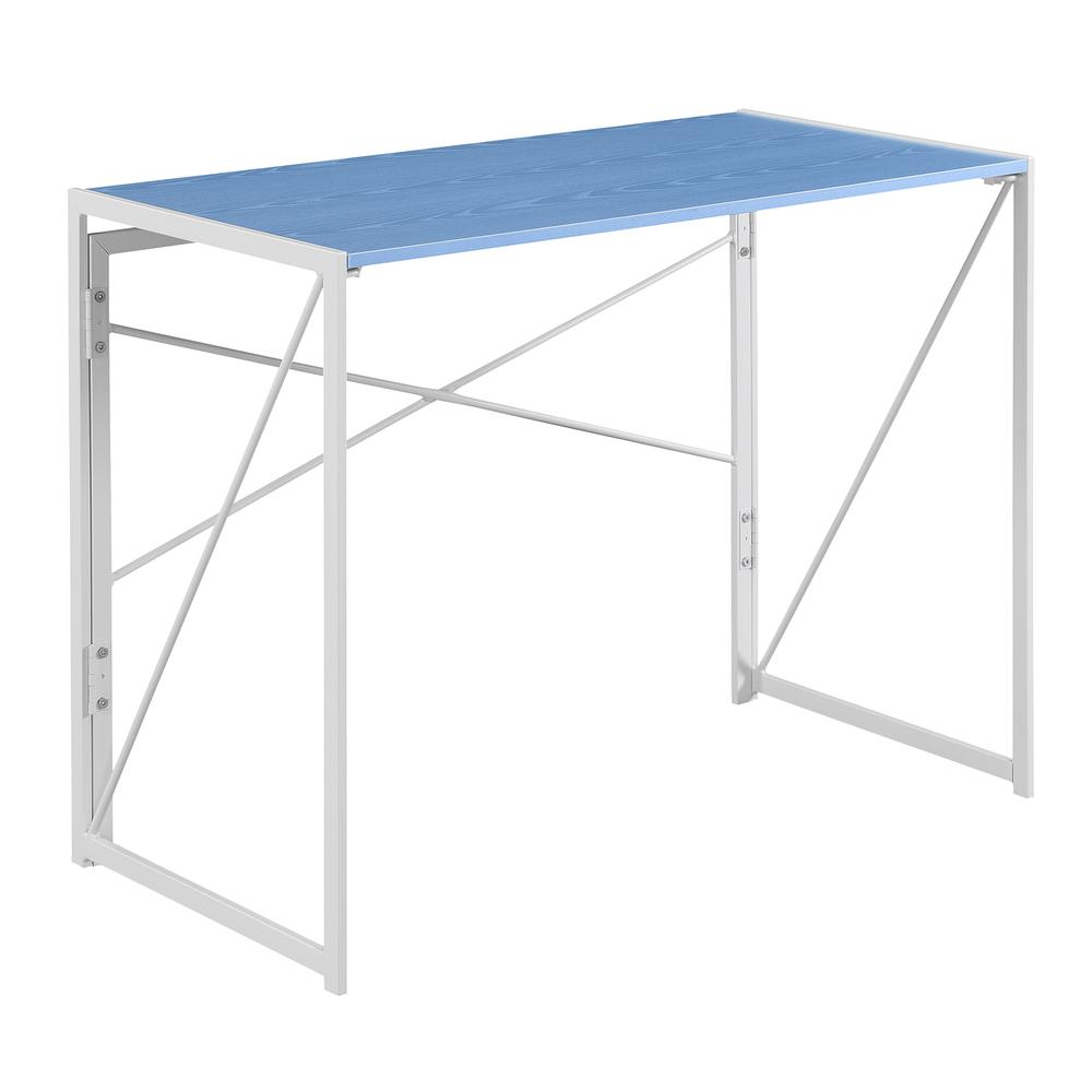 Xtra Folding Desk, Blue/White. The main picture.