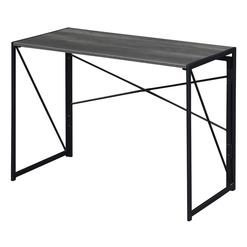 Xtra Folding Desk, Charcoal Gray/Black. Picture 1