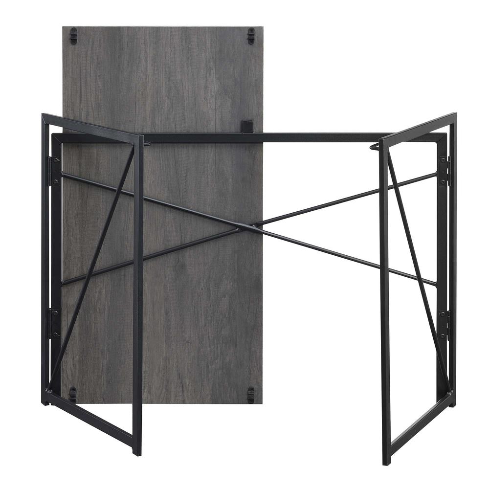 Xtra Folding Desk, Charcoal Gray/Black. Picture 2