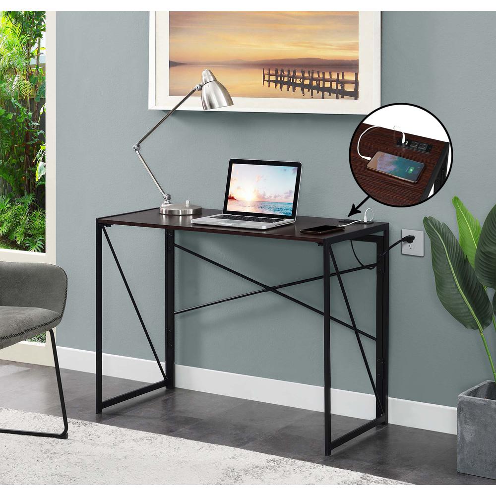 Xtra Folding Desk with Charging Station, R7-137. Picture 3