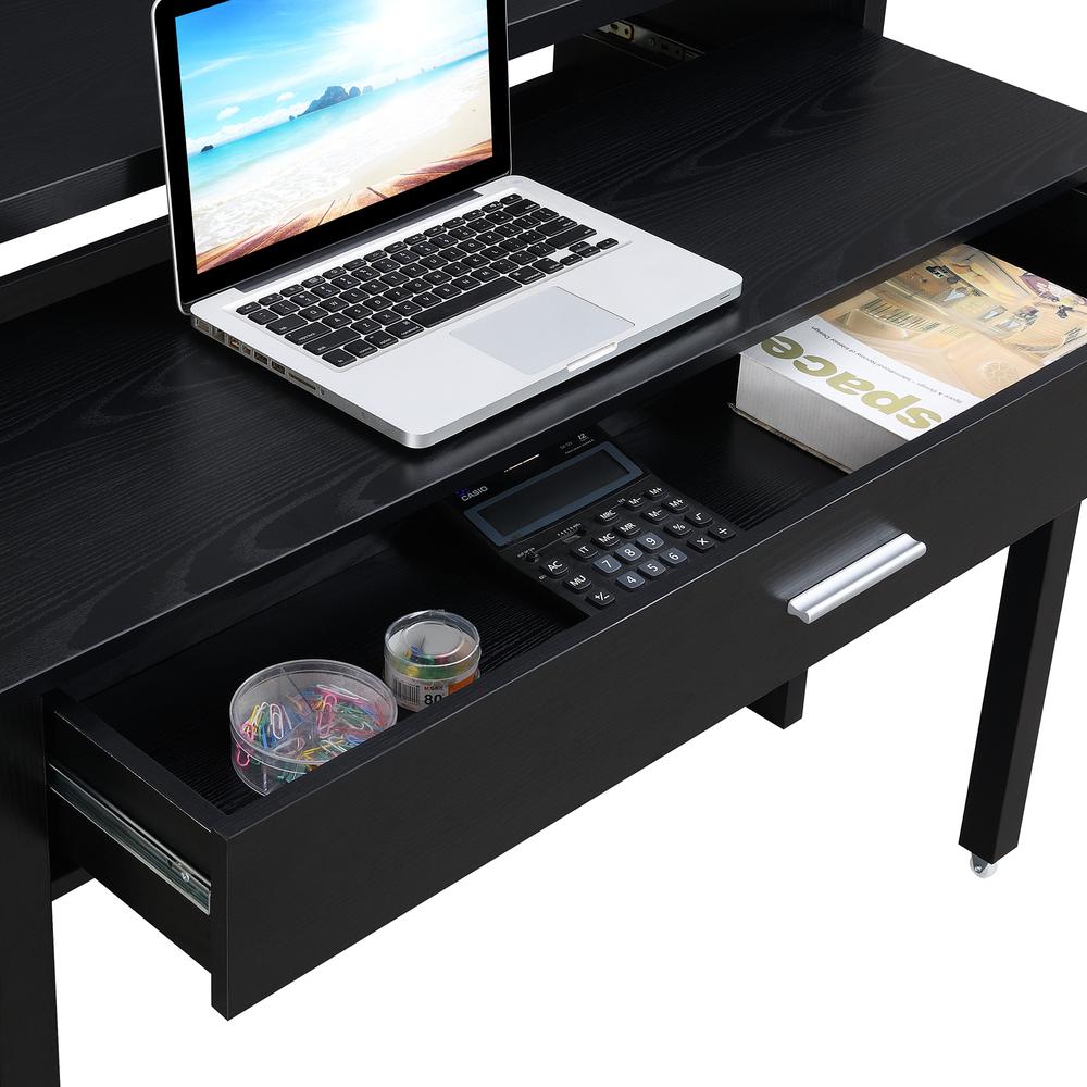 Convenience Concepts Modern Newport Desk with Drawer Espresso 