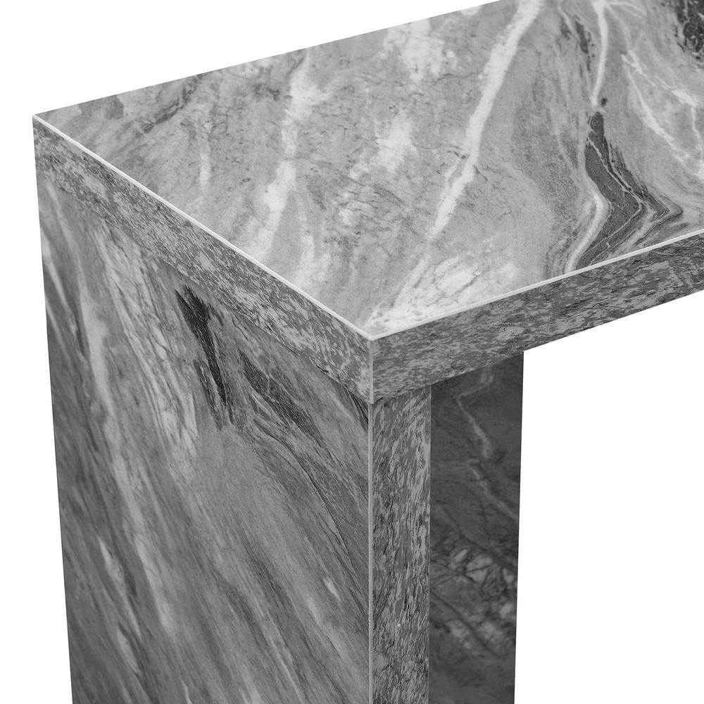 Northfield Admiral C End Table Gray Faux Marble. Picture 2