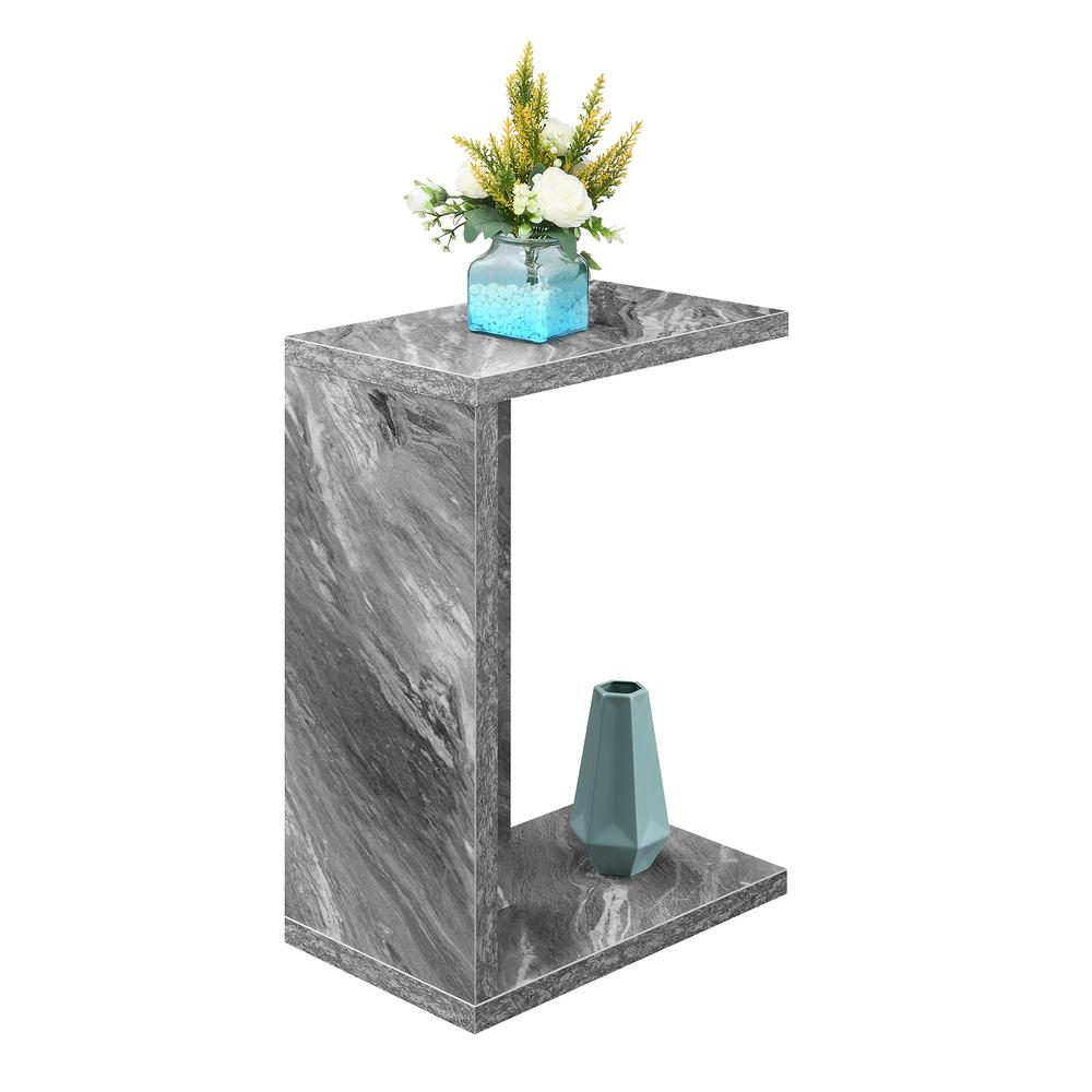 Northfield Admiral C End Table Gray Faux Marble. Picture 1