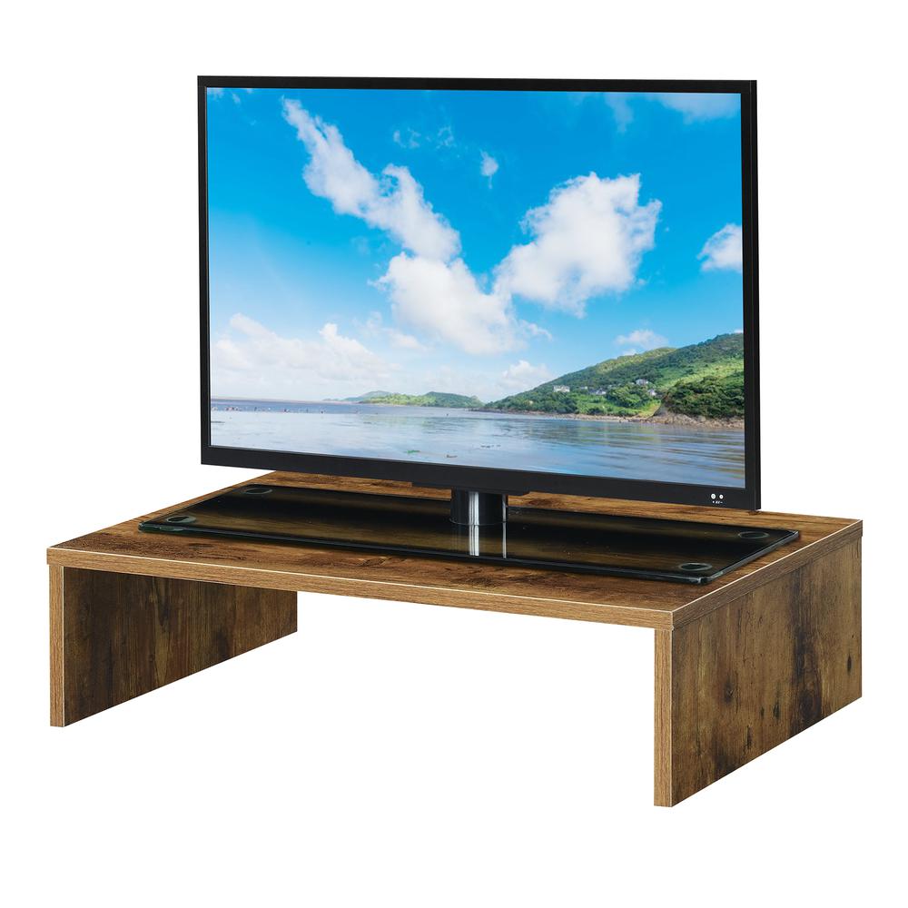 Designs2Go Small TV/Monitor Riser for TVs up to 26 Inches Barnwood. Picture 2