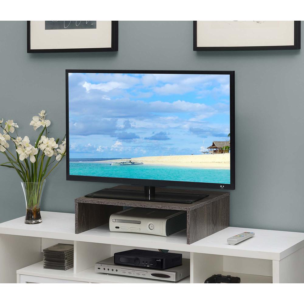 Designs2Go Small TV/Monitor Riser, Weathered Gray. The main picture.