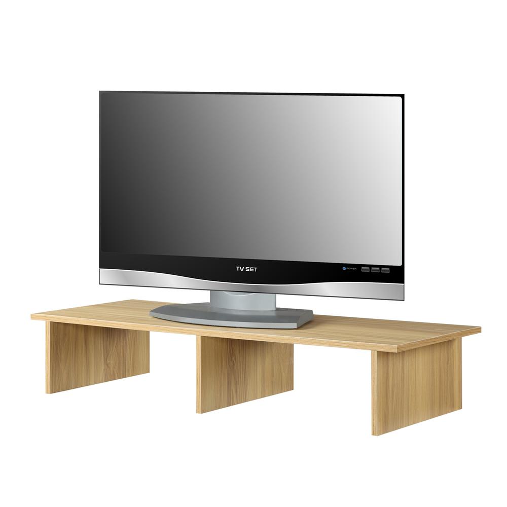 Designs2Go TV/Monitor Riser for TVs up to 46 Inches Light Oak. Picture 3