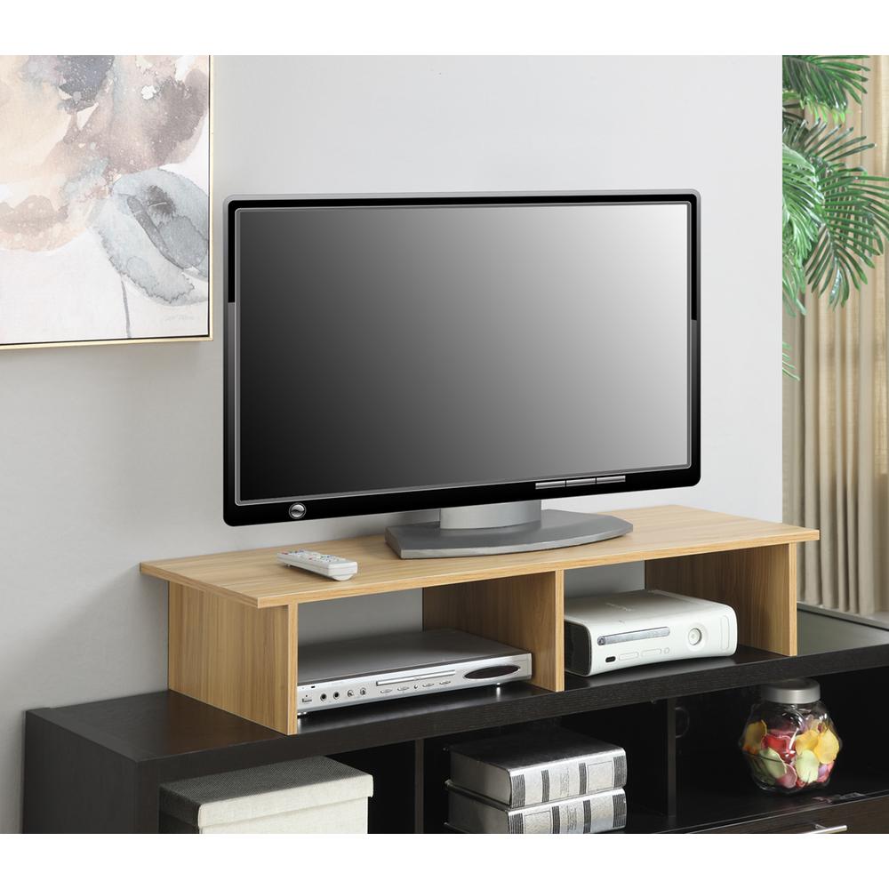 Designs2Go TV/Monitor Riser for TVs up to 46 Inches Light Oak. Picture 2
