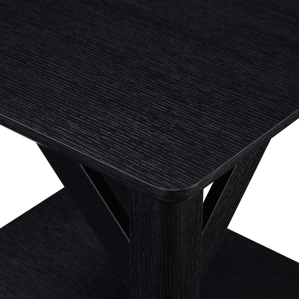 Winston End Table with Shelf, Black. Picture 4
