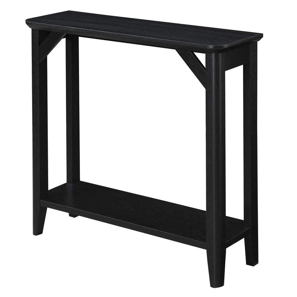 Winston Hall Table with Shelf, Black. Picture 1