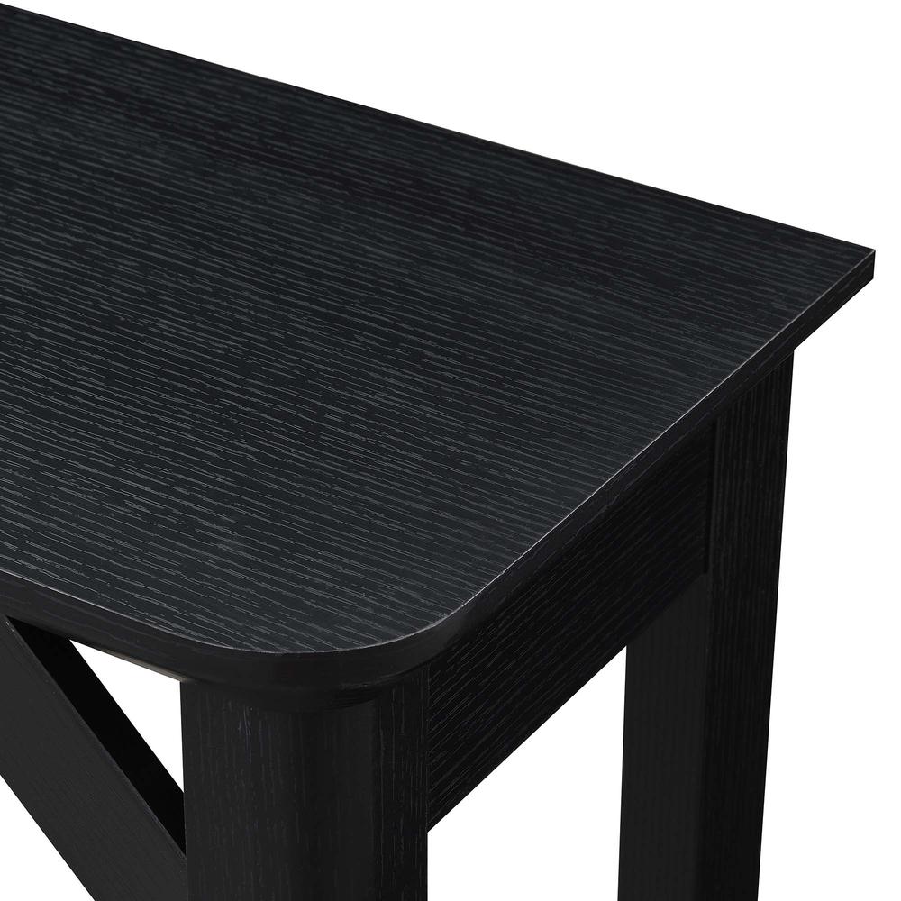 Winston Hall Table with Shelf, Black. Picture 4