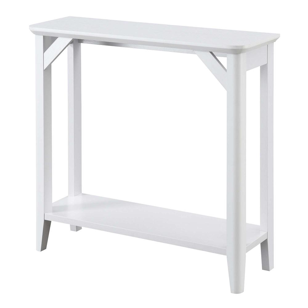 Winston Hall Table with Shelf, White. Picture 1