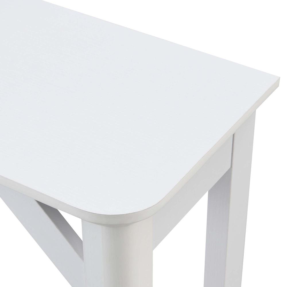 Winston Hall Table with Shelf, White. Picture 4