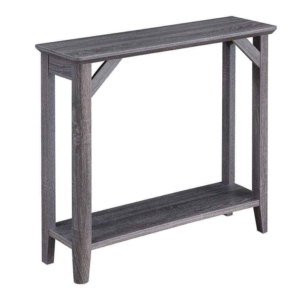 Winston Hall Table with Shelf, Weathered Gray. Picture 1