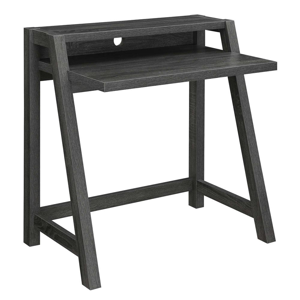 Newport Lilly 2 Tier Desk, Gray. Picture 1