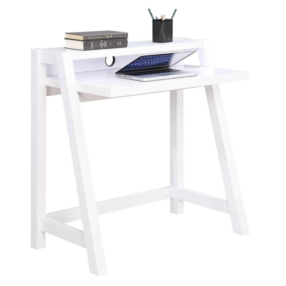 Newport Lilly 2 Tier Desk, White. Picture 3
