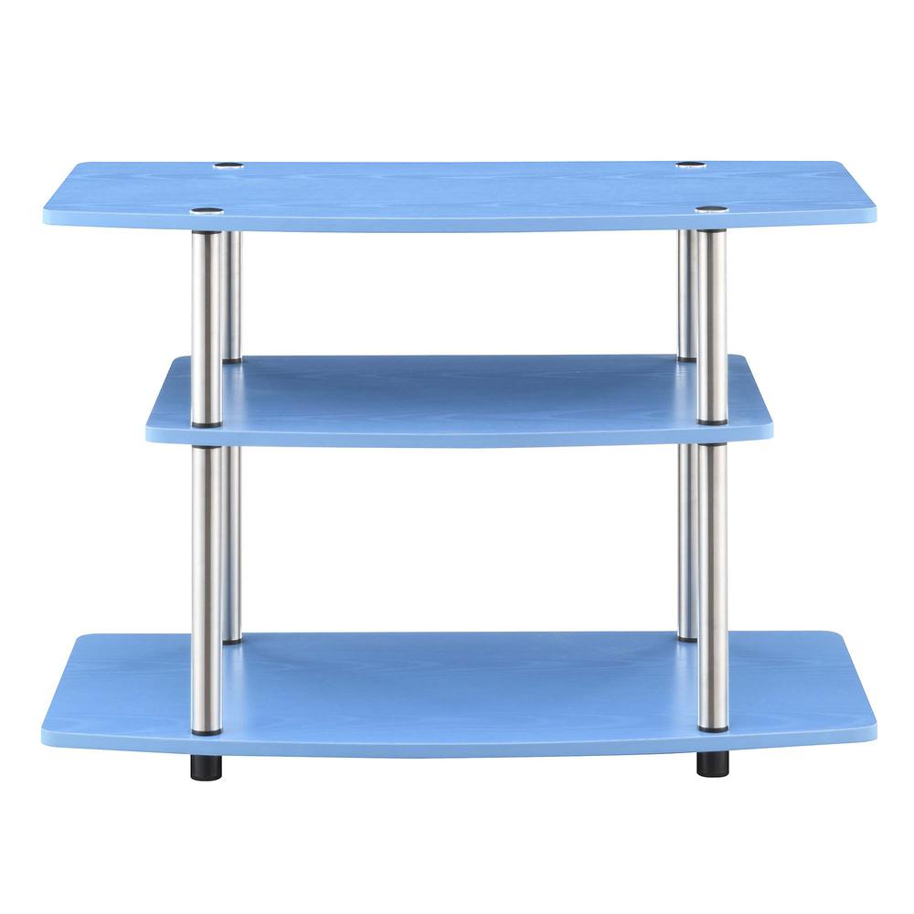Designs2Go No Tools 3 Tier TV Stand Blue. Picture 2