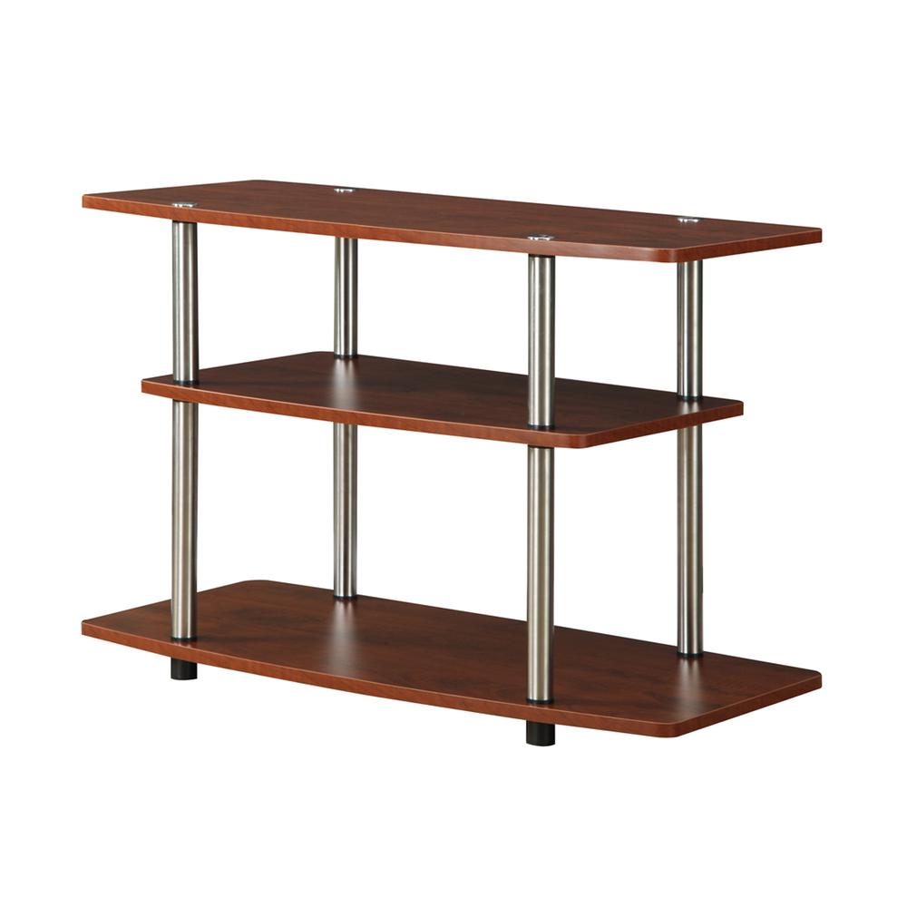 Designs2Go No Tools 3 Tier TV Stand Cherry. The main picture.