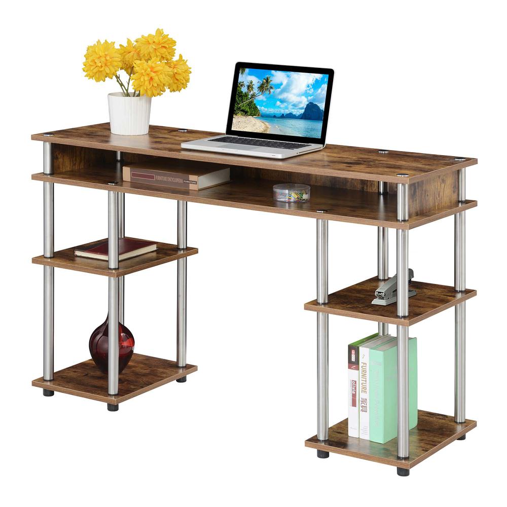 Designs2Go No Tools Student Desk with Shelves. Picture 2