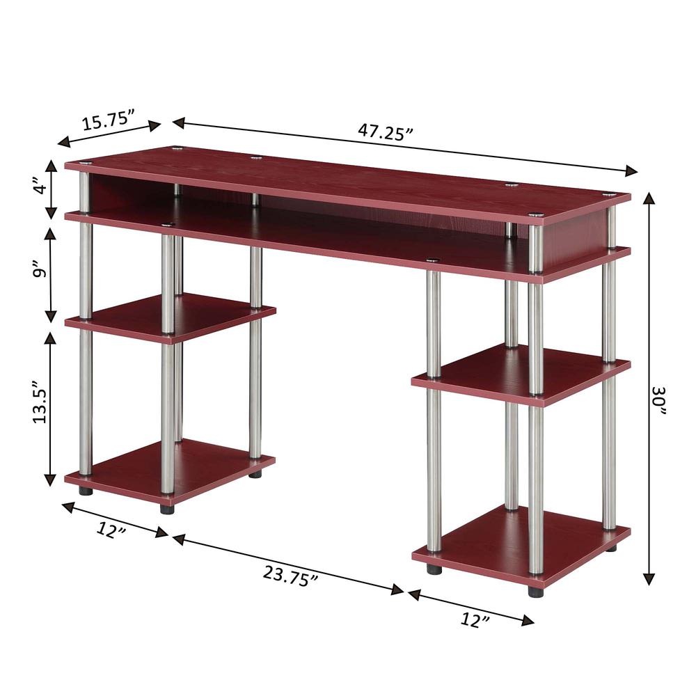 Designs2Go No Tools Student Desk with Shelves, R4-0539. Picture 6