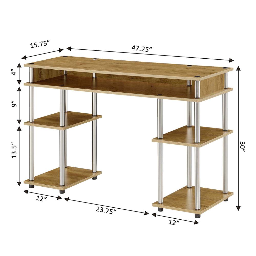 Designs2Go No Tools Student Desk with Shelves, R4-0541. Picture 7