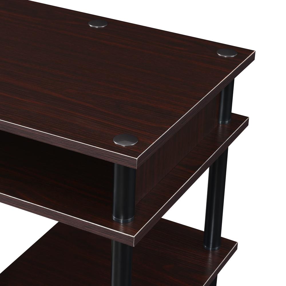 Designs2Go No Tools Student Desk with Shelves, Espresso/Black. Picture 5