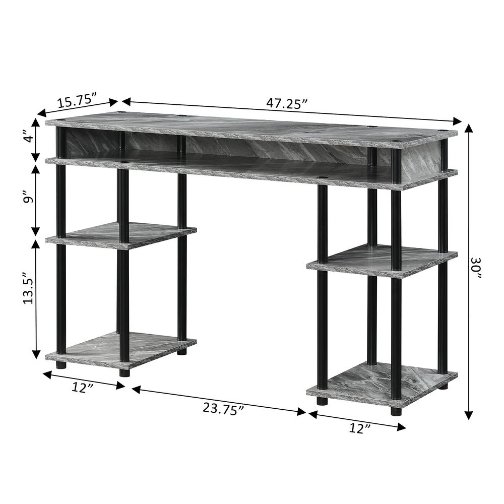 Designs2Go No Tools Student Desk with Shelves. Picture 5