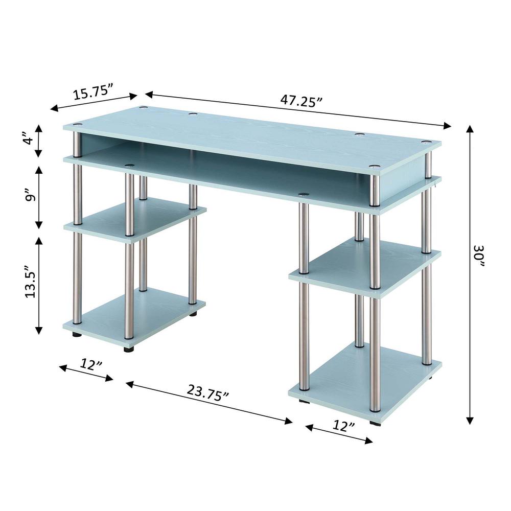 Designs2Go No Tools Student Desk with Shelves, R4-0537. Picture 6