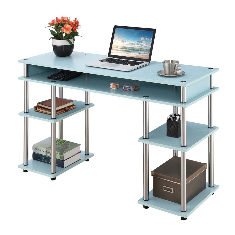 Designs2Go No Tools Student Desk with Shelves, R4-0537. Picture 1