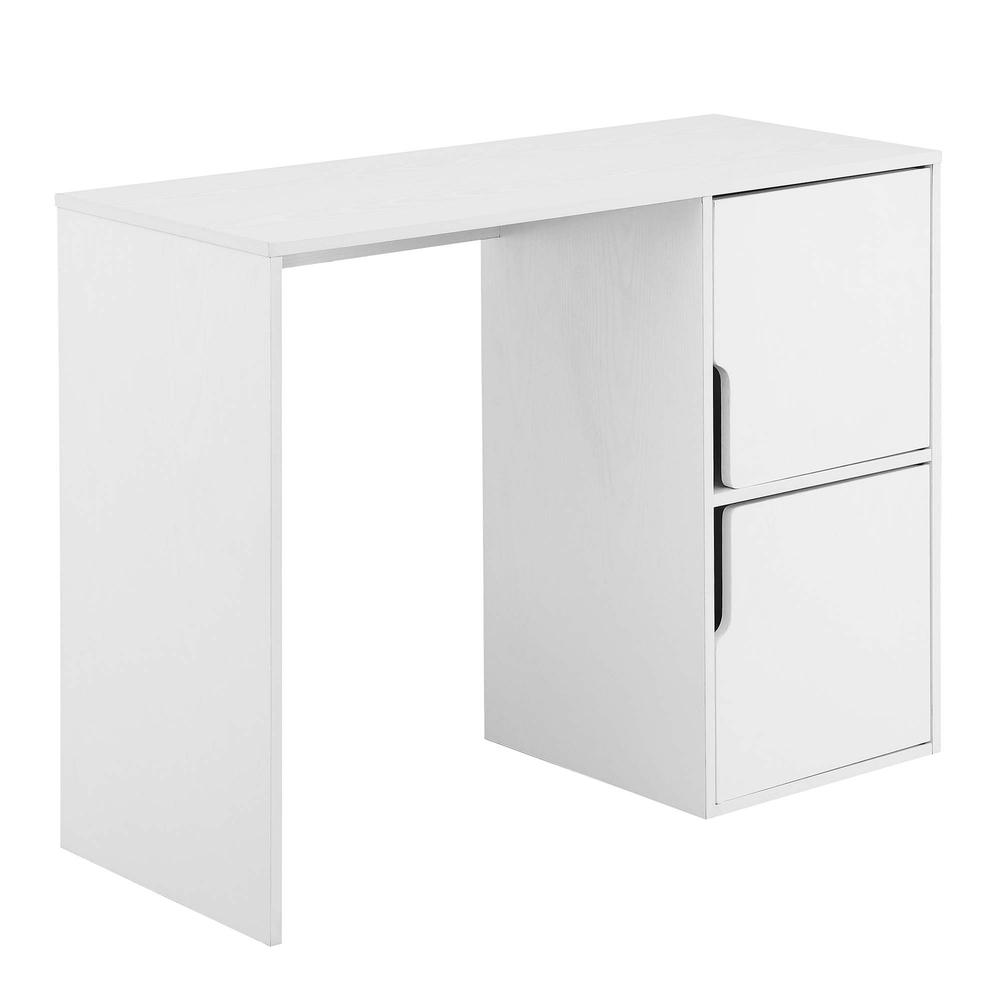 Designs2Go Student Desk with Storage Cabinets in White. Picture 2