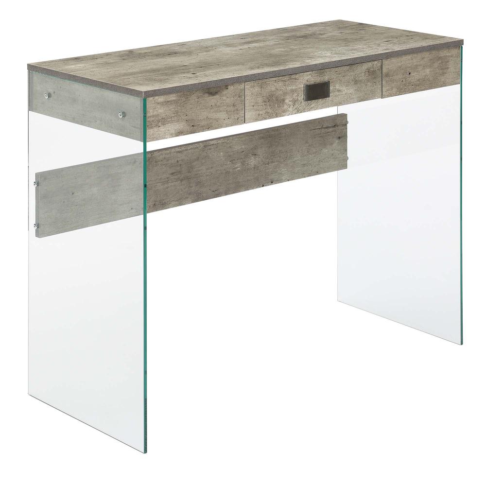 SoHo 1 Drawer Glass 36 inch Desk. Picture 3