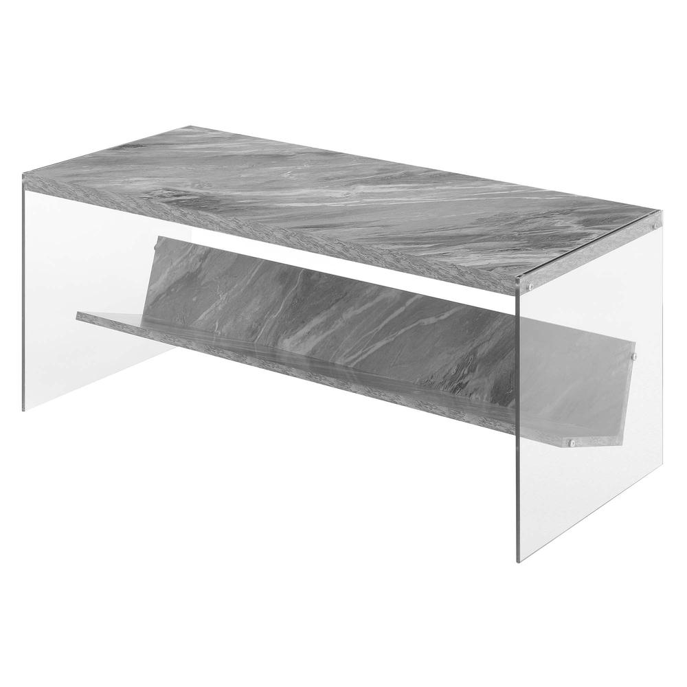 Soho Coffee Table, Gray Marble. Picture 2