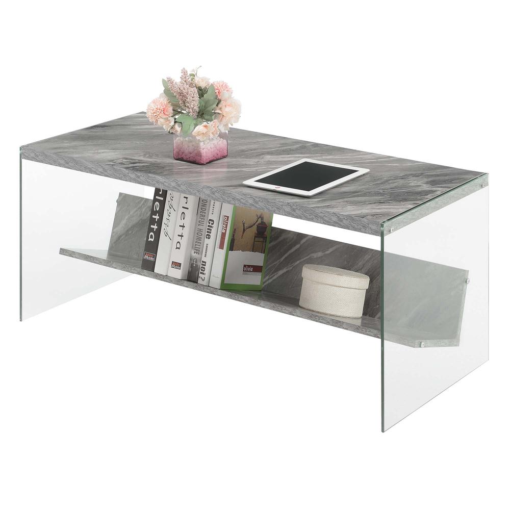 Soho Coffee Table, Gray Marble. Picture 1
