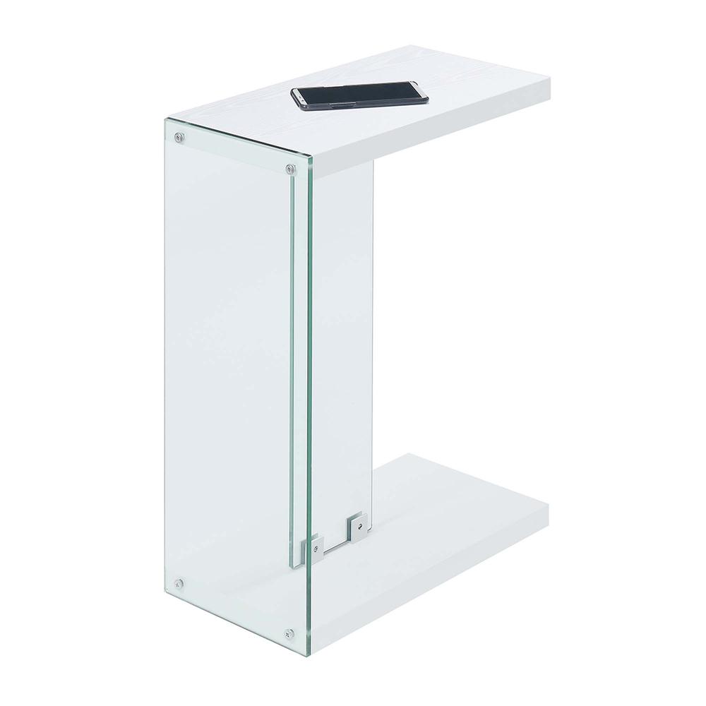 SoHo C End Table, White. Picture 1