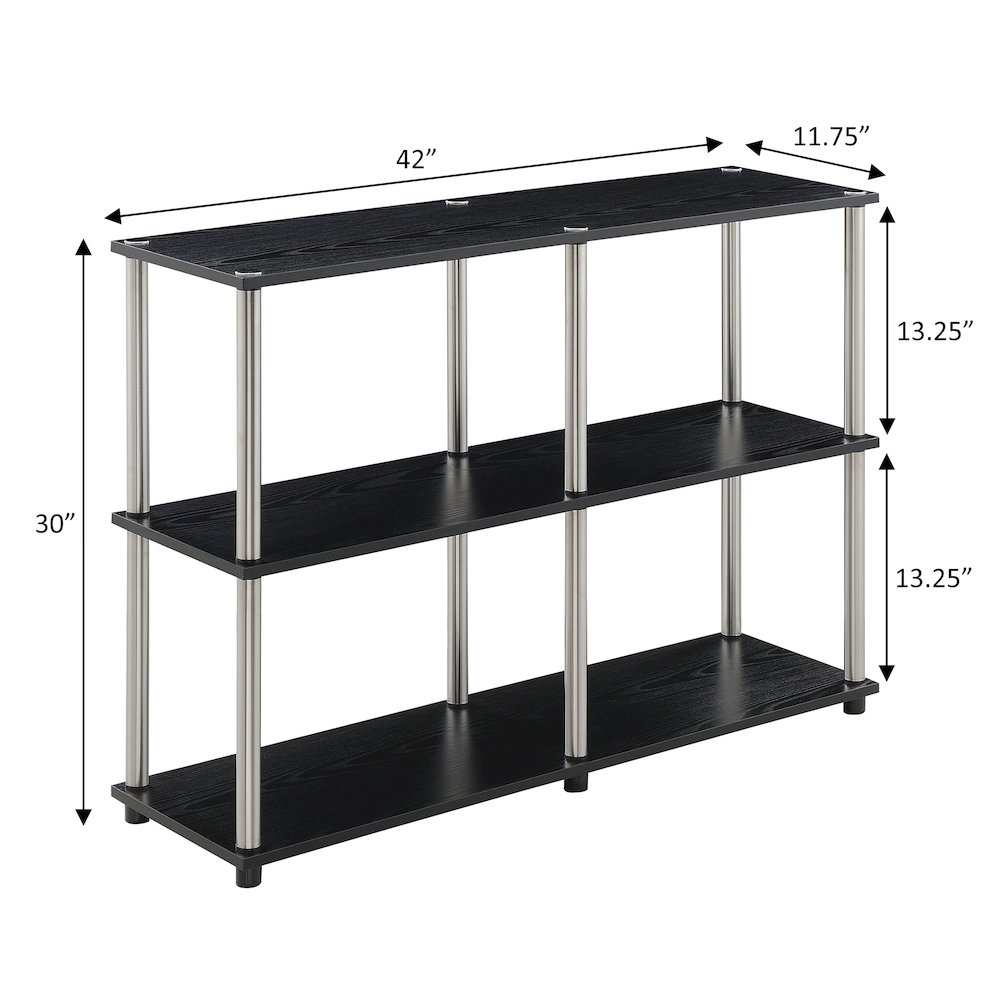 Designs2Go No Tools Console Table with Shelves. Picture 6