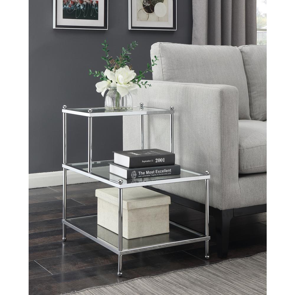 Royal Crest 3 Tier Step End Table. Picture 1
