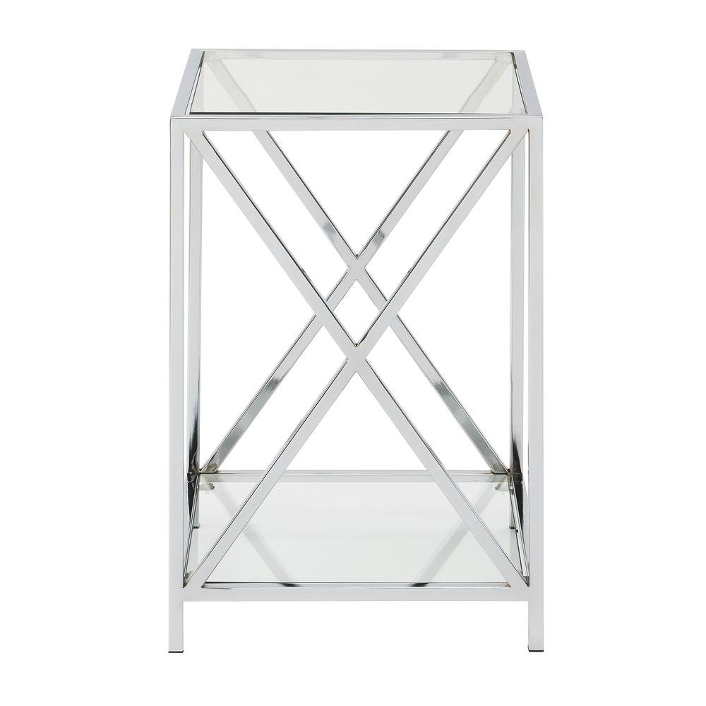 Oxford Chrome End Table. Picture 3