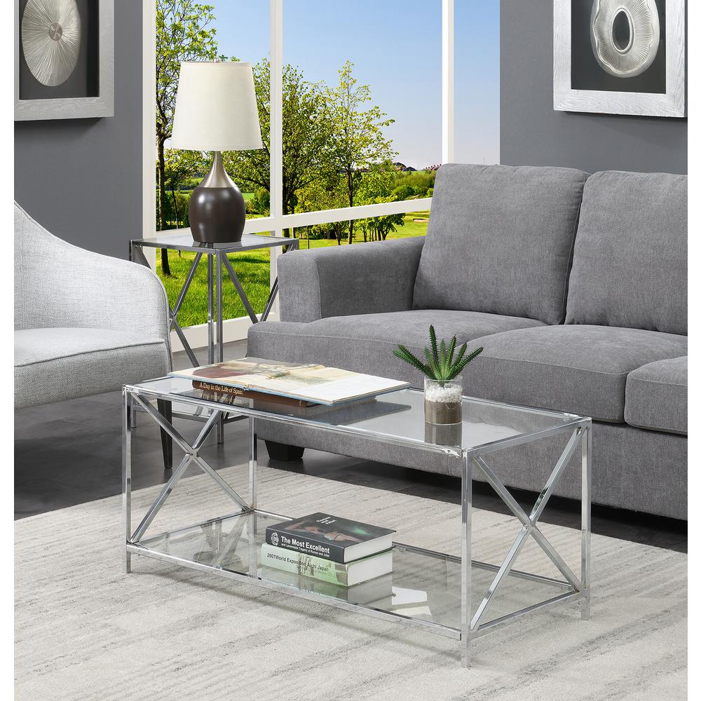 Oxford Chrome Coffee Table. Picture 6