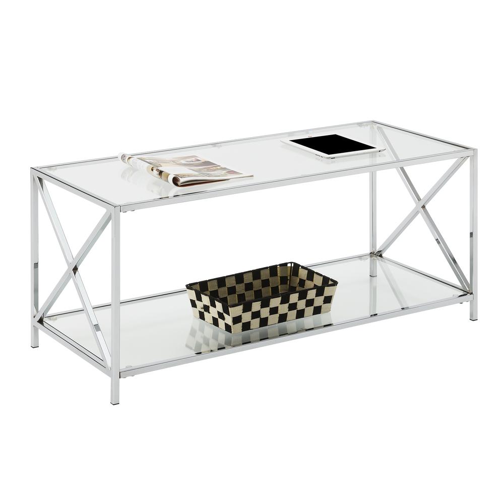 Oxford Chrome Coffee Table. Picture 1
