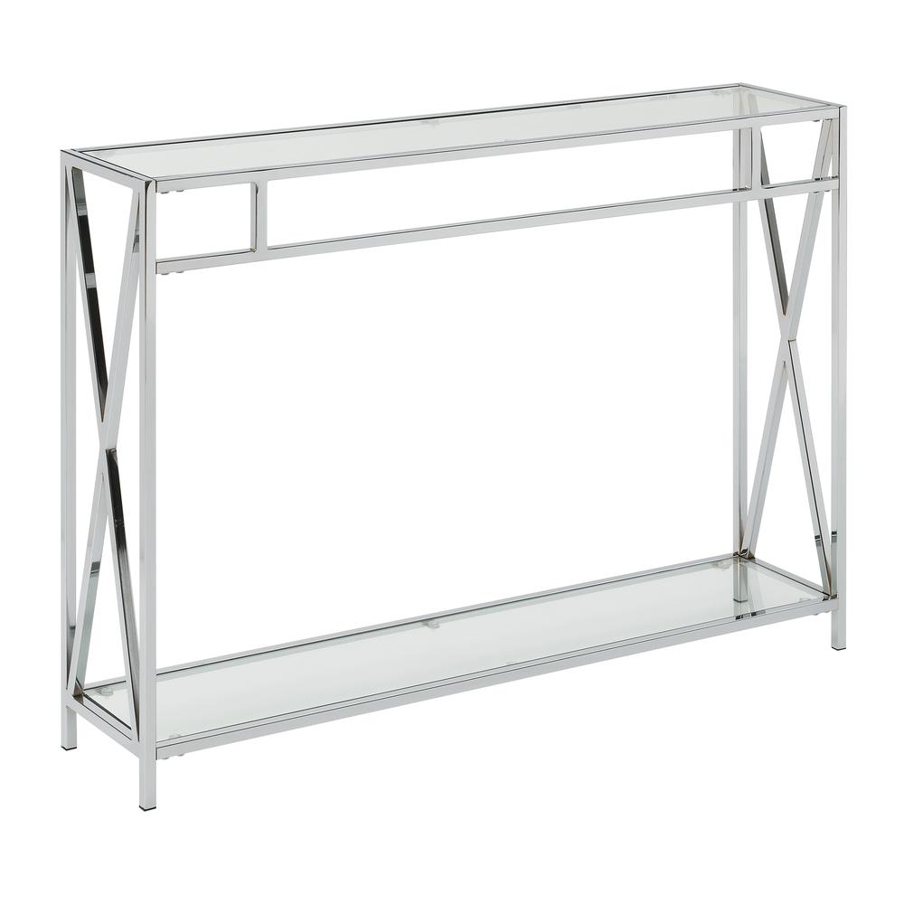 Oxford Chrome Console Table. Picture 1