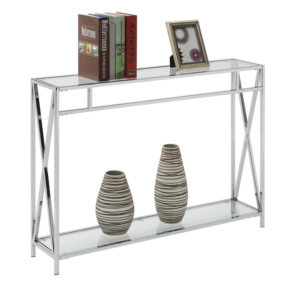 Oxford Chrome Console Table. Picture 4