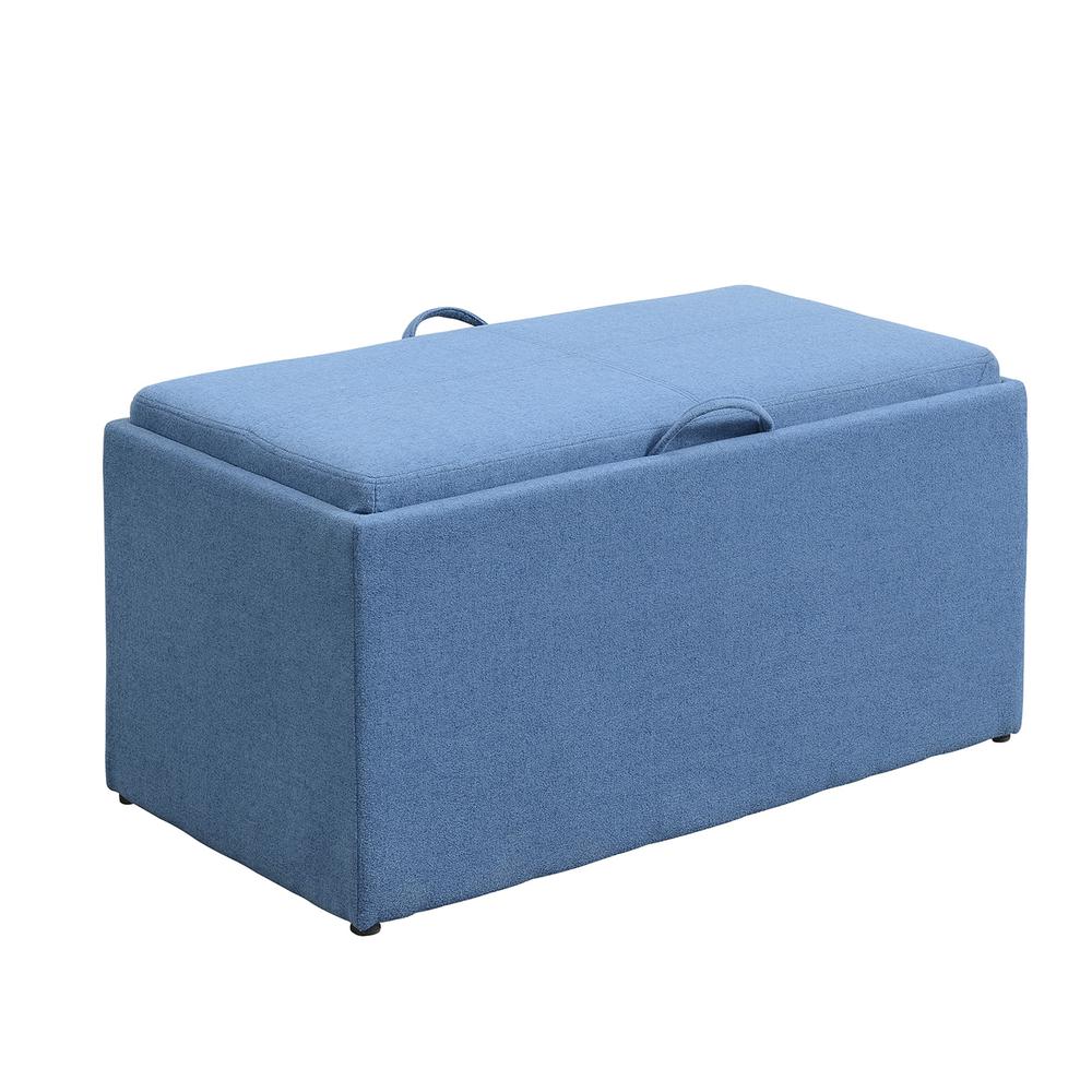 Designs4Comfort Sheridan Storage Bench w/ 2 Side Ottomans. Picture 5