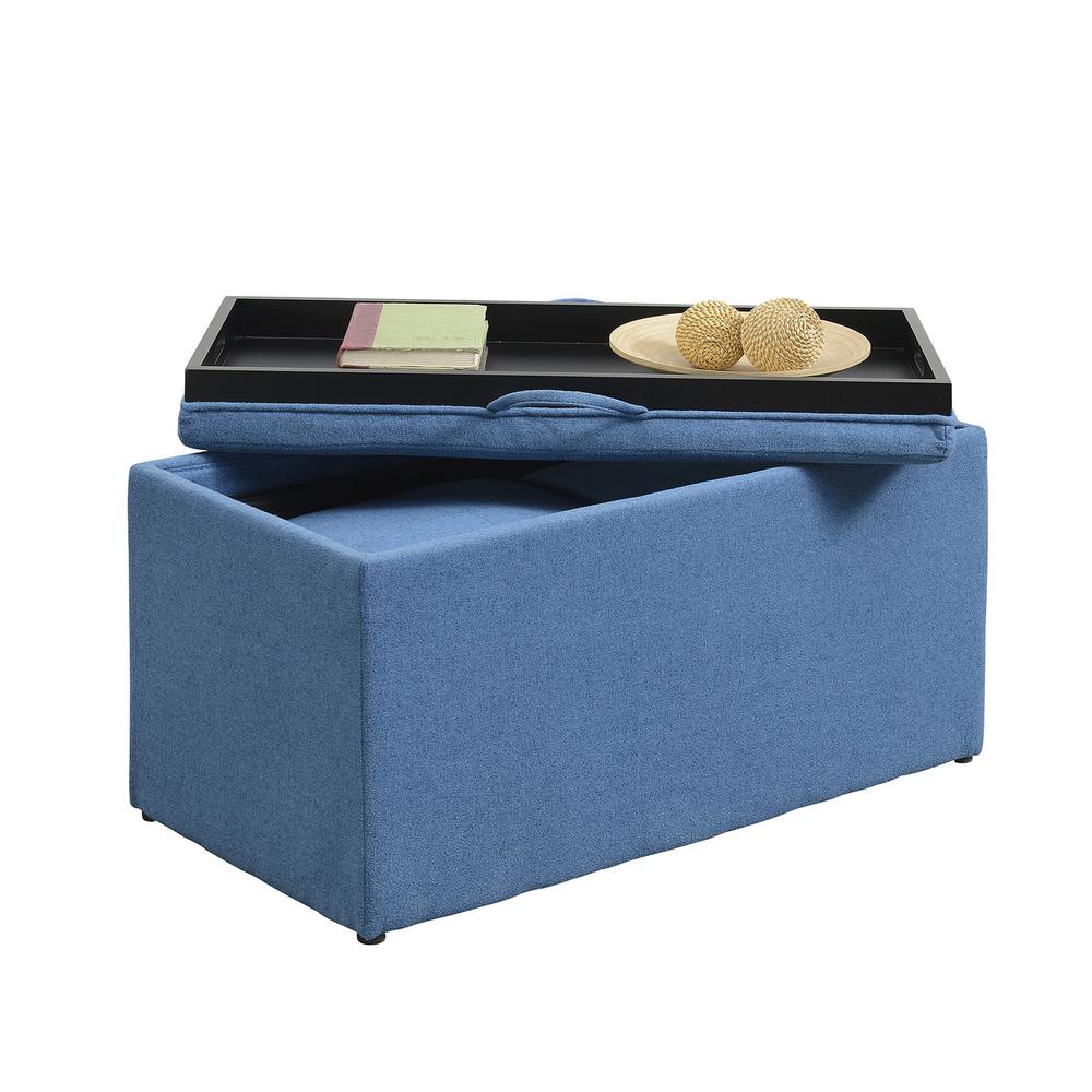 Designs4Comfort Sheridan Storage Bench w/ 2 Side Ottomans. Picture 3