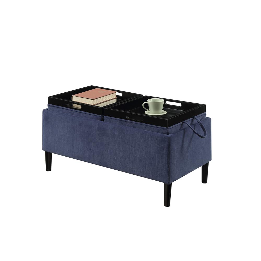 Designs4Comfort Magnolia Storage Ottoman with Trays. Picture 2