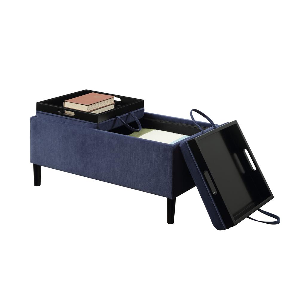 Designs4Comfort Magnolia Storage Ottoman with Trays. Picture 3