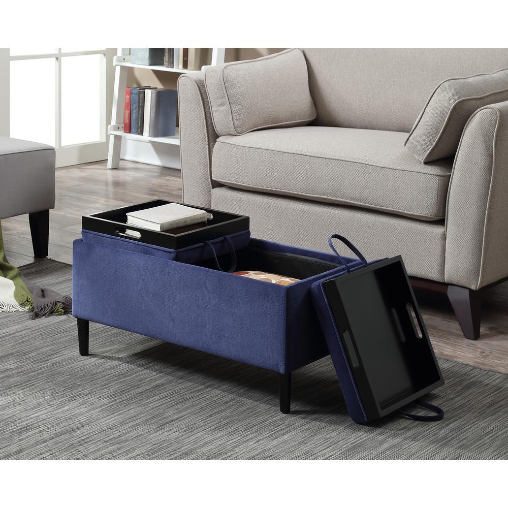 Designs4Comfort Magnolia Storage Ottoman with Trays. Picture 1
