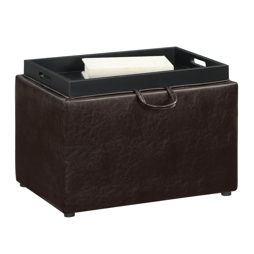 Accent Storage Ottoman with Reversible Tray. Picture 5