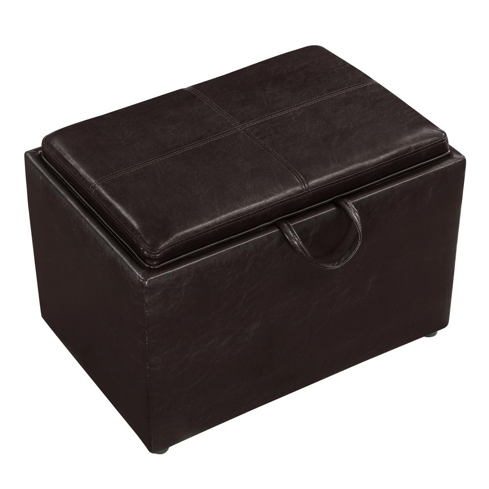 Accent Storage Ottoman with Reversible Tray. Picture 7