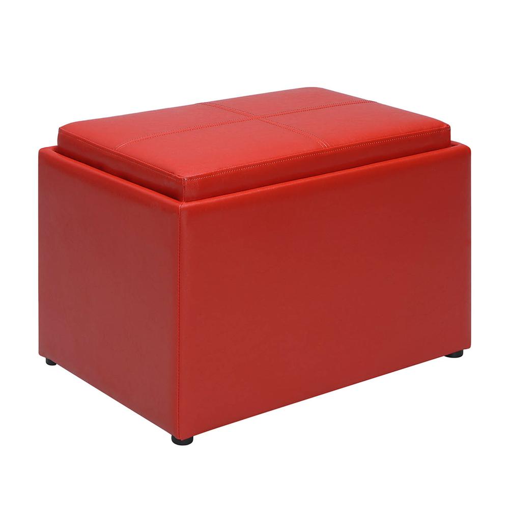 Accent Storage Ottoman with Reversible Tray. Picture 1
